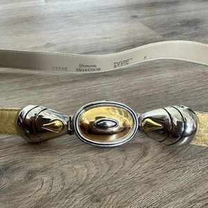 Vintage Dame Snakeskin Belt